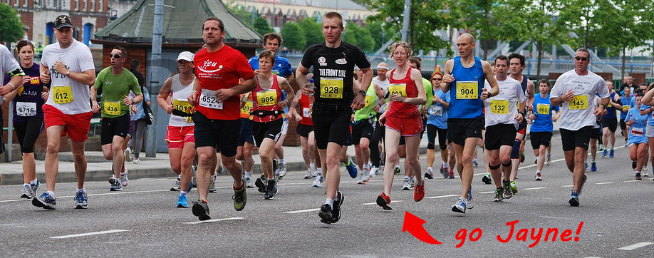 A runaway success at the Cork Marathon: well done Jayne!